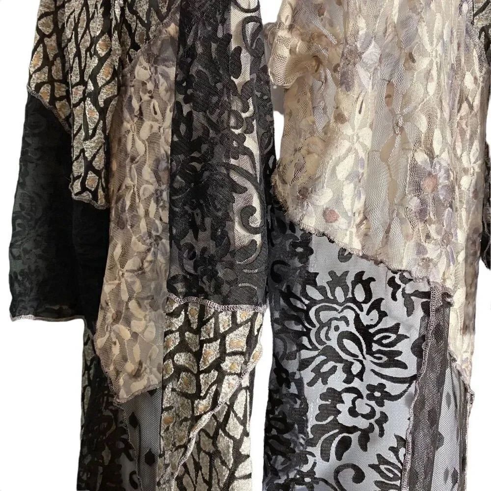Multi media wrap cardigan M - Picture 4 of 11